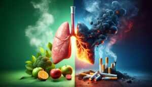 effets_tabac_sante Une alimentation équilibrée permet à l'organisme d'être mieux fonctionnel après le sevrage tabagique.