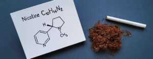 La nicotine est une substance dangereuse et addictif contenue dans le tabac.