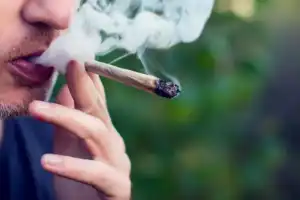 person-smoking-a-joint Fumer: le mode de consommation le plus vulgarisé de la cannabis.